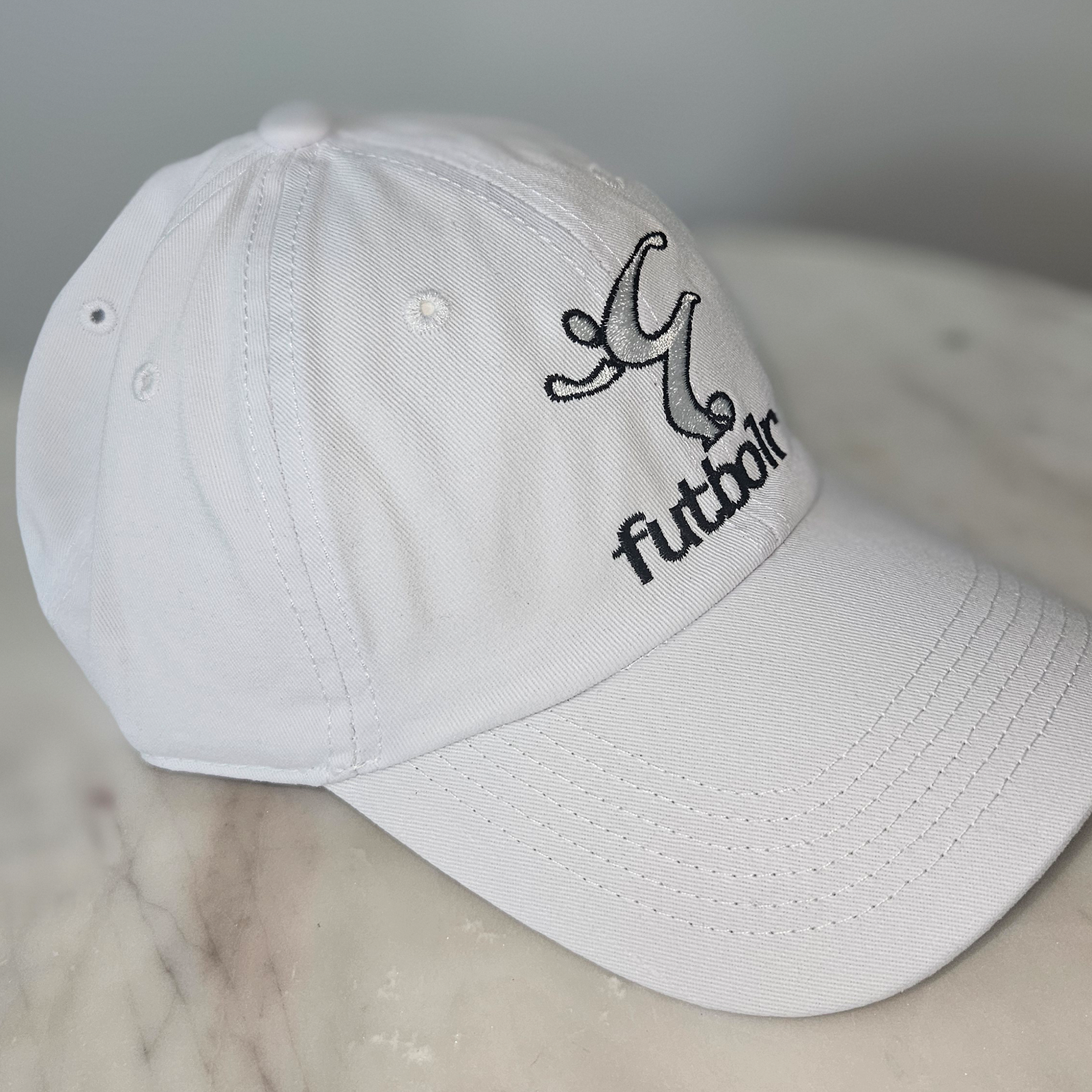 Futbolr White Dad Hat 25