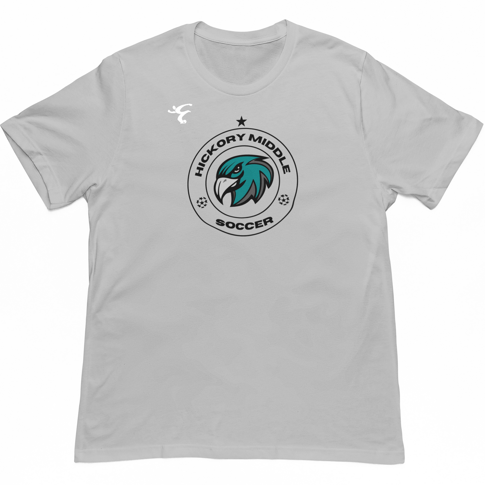 Hickory Middle School Short Sleeve Grey Performance tee