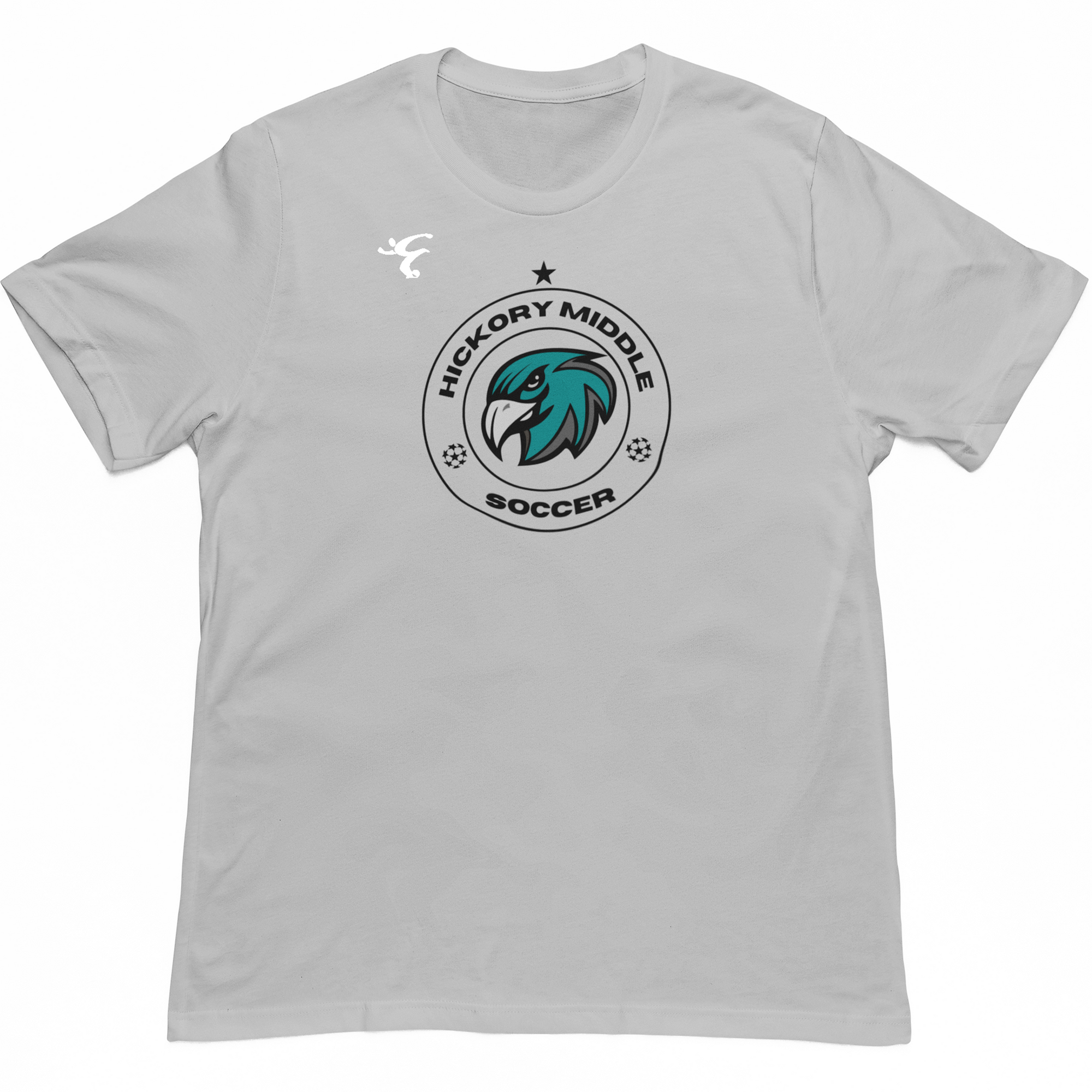 Hickory Middle School Short Sleeve Grey Performance tee