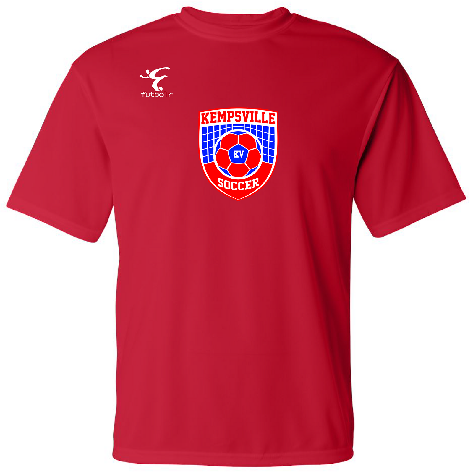 Kempsville Short Sleeve Cotton Tee - Red