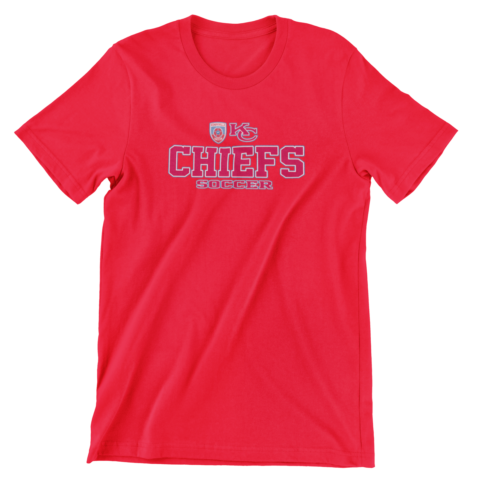 Varsity & JV Boys Practice Shirt - Kempsville Short Sleeve Performance - 2026 - Red