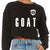 Futbolr Goat Women's Cropped Crew Fleece