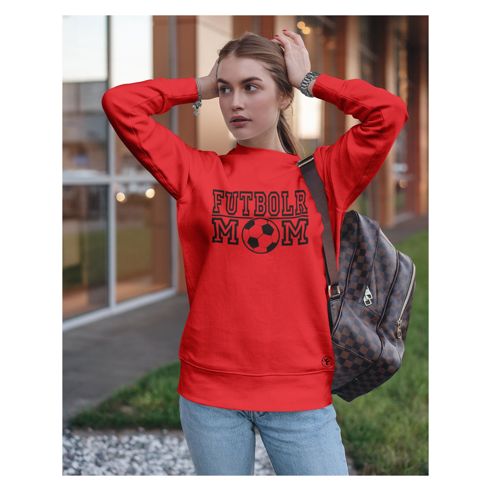 Futbolr Mom Crew Neck