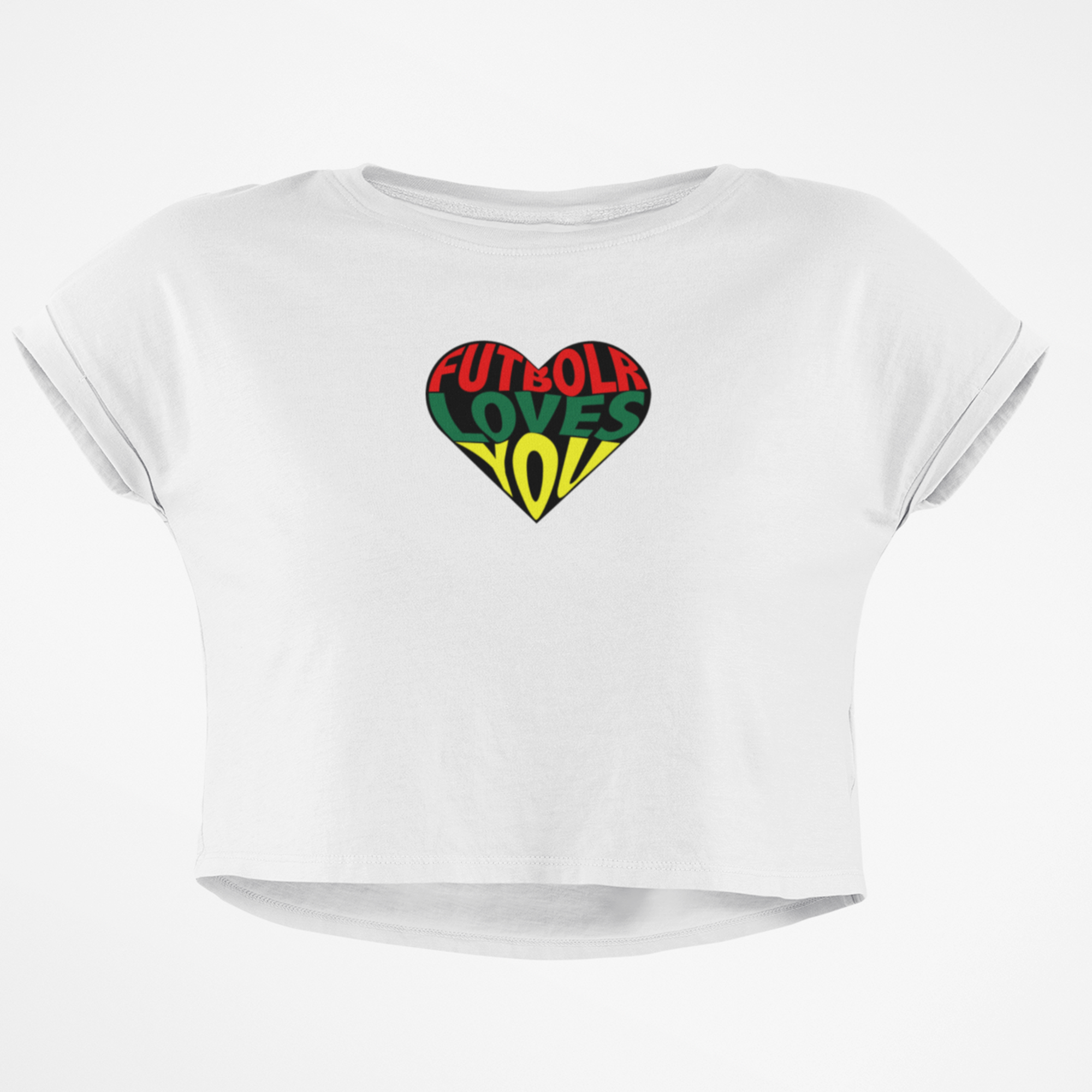 Futbolr Loves You Crop Tee