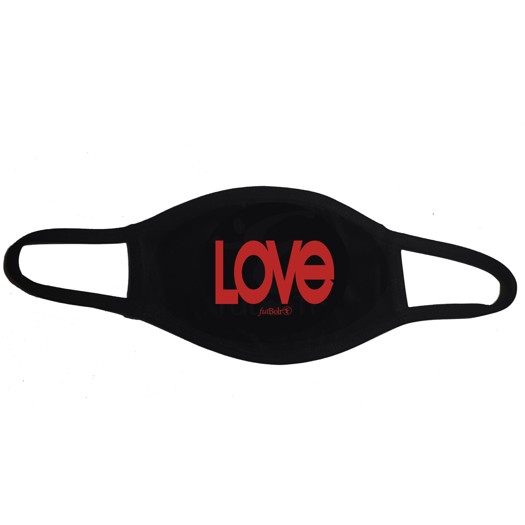 Love Futbolr Face Mask Red