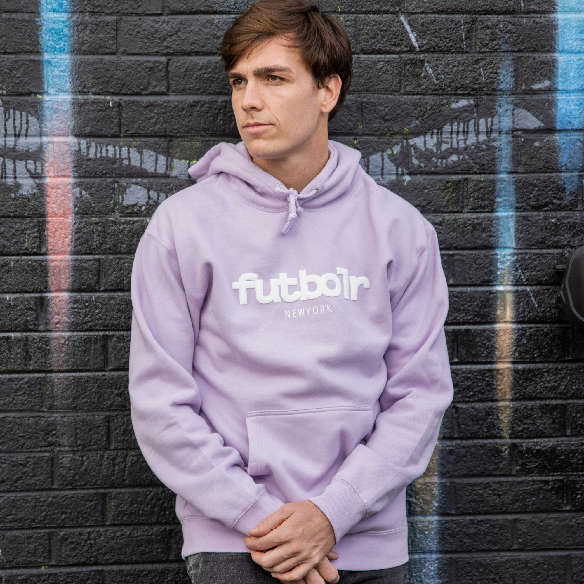 New York Puff Lavender Hoodie
