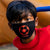 Kids Futbolr Soccer Ball Face Mask - Red